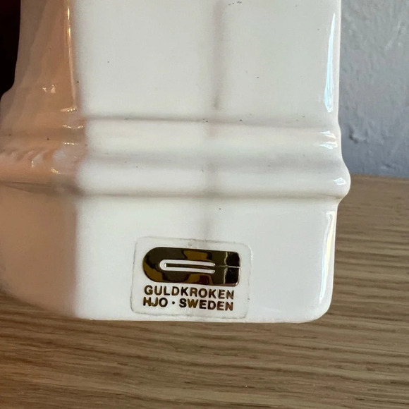 Guldkroken Sweden Porcelain Stove Tealight Holder - Vintage Scandinavian Decor - Picture 8 of 10